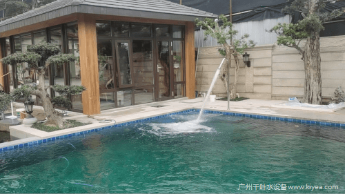 别墅泳池采用广州千叶泳池设备